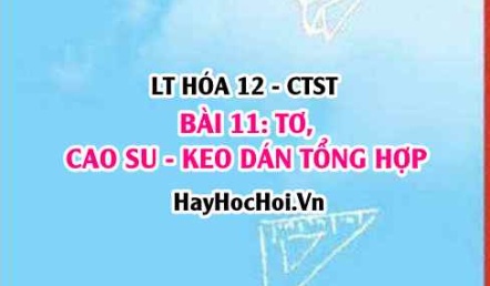 Tơ tổng hợp, tơ bán tổng hợp? Cao su thiên nhiên, cao su tổng hợp? Một số loại keo dán tổng hợp? Hóa 12 bài 11 CTST